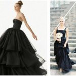 черное свадебное платье