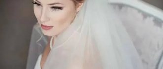 Features of bride&#39;s hairstyles with a veil