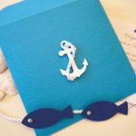 wedding invitation in nautical style 2