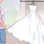Drying a wedding dress