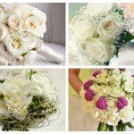 Свадебный букет для невесты из белых роз