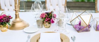 свадебный стол - флористика 9